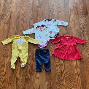 Colorful spring baby girl bundle - 3 months